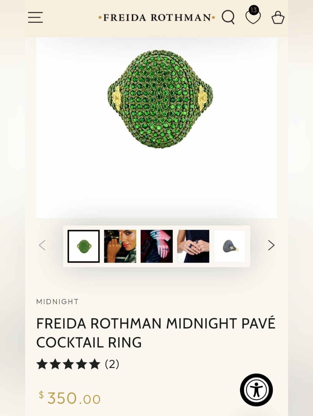 FR Pave Ring Size 8